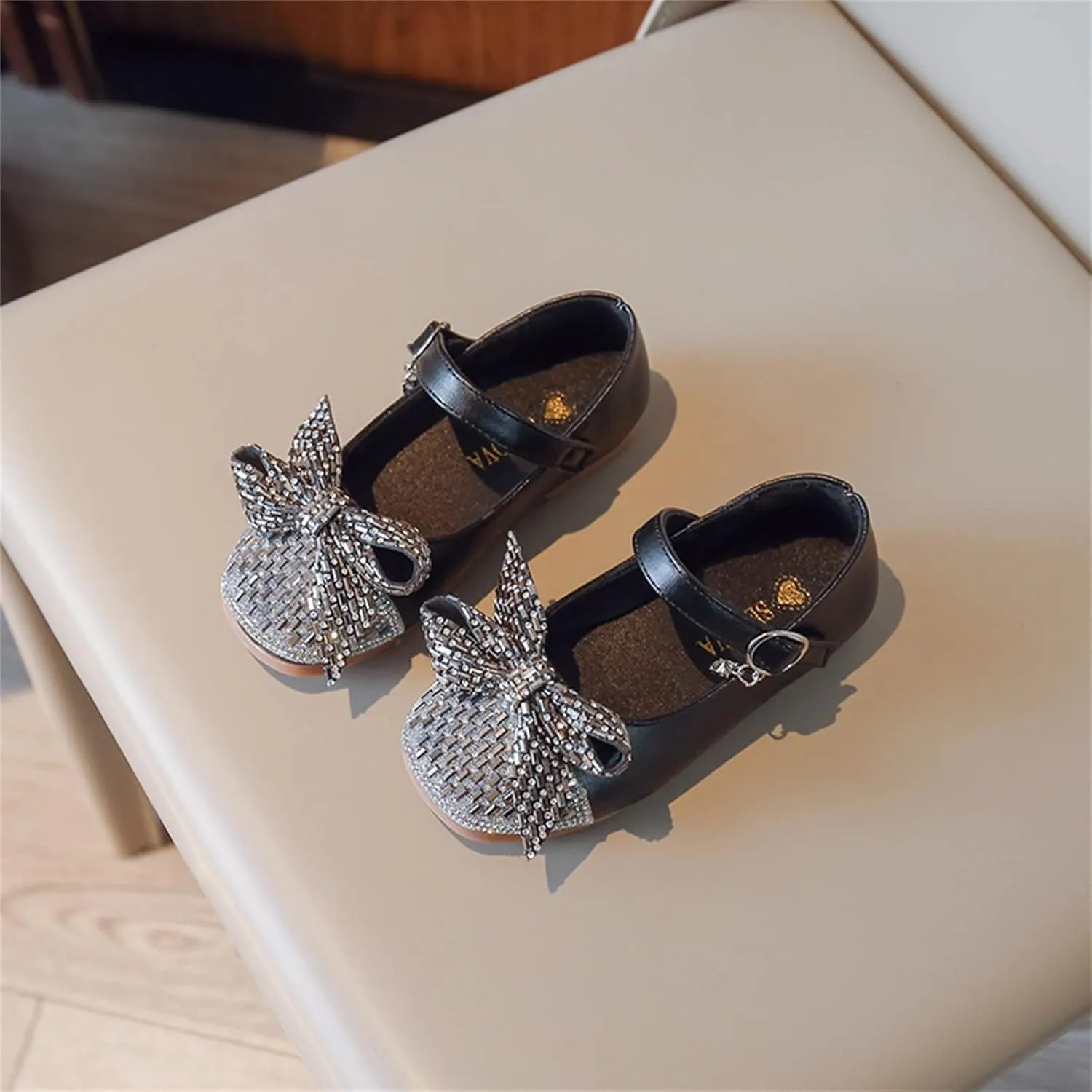 Girls Sandals Girls Dress Up Shoes Sparkly Shoes For Girls Princess Mary Jane School Dress Girls Slippers Hard