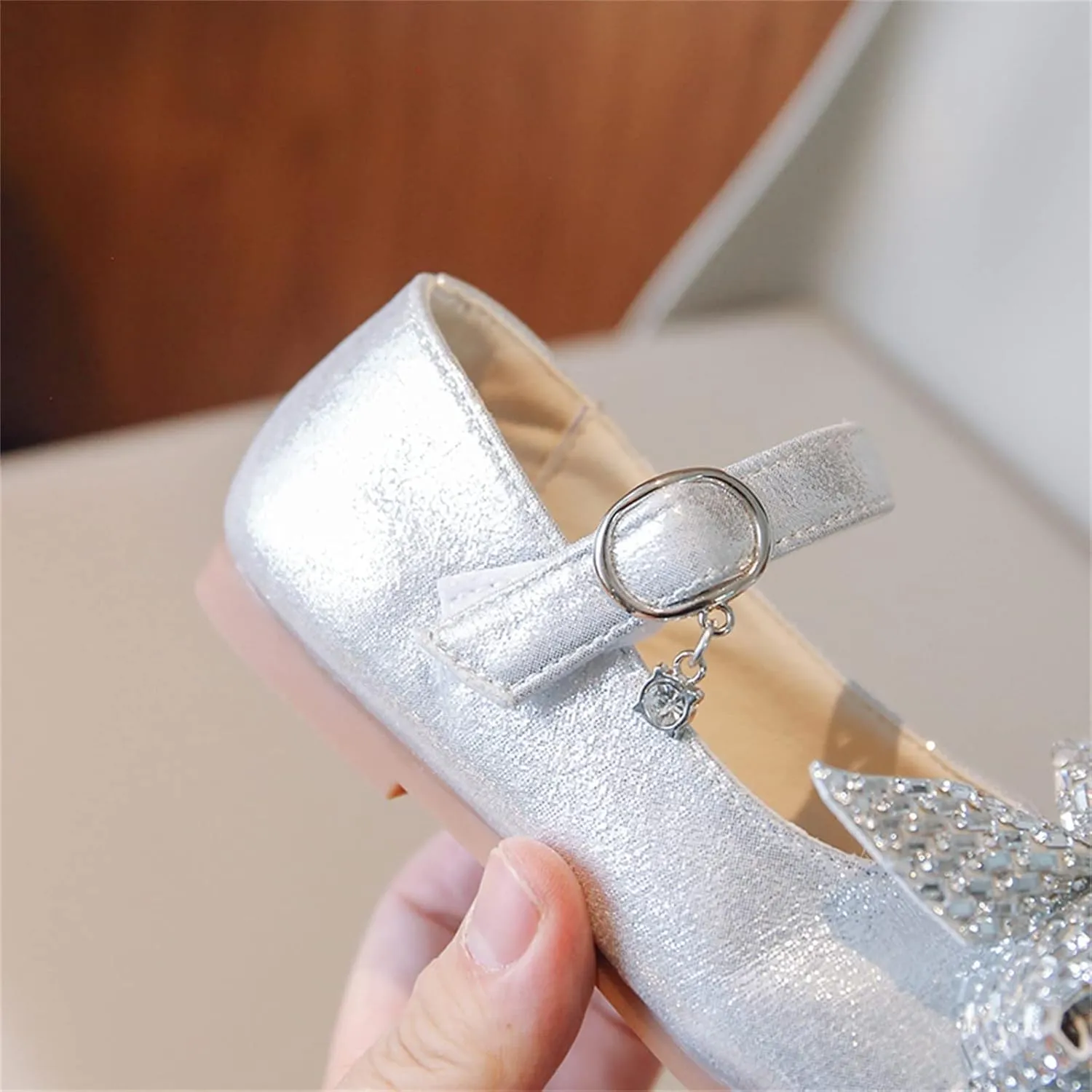 Girls Sandals Girls Dress Up Shoes Sparkly Shoes For Girls Princess Mary Jane School Dress Girls Slippers Hard