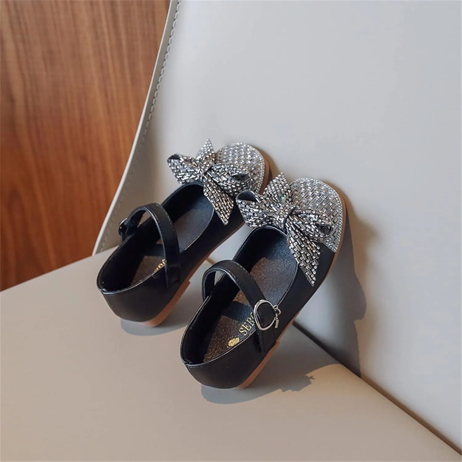 Girls Sandals Girls Dress Up Shoes Sparkly Shoes For Girls Princess Mary Jane School Dress Girls Slippers Hard