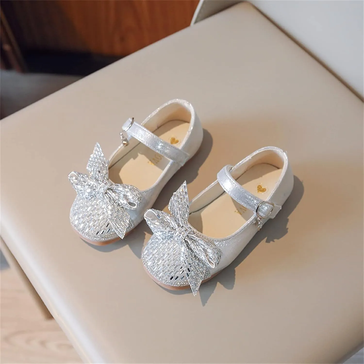 Girls Sandals Girls Dress Up Shoes Sparkly Shoes For Girls Princess Mary Jane School Dress Girls Slippers Hard