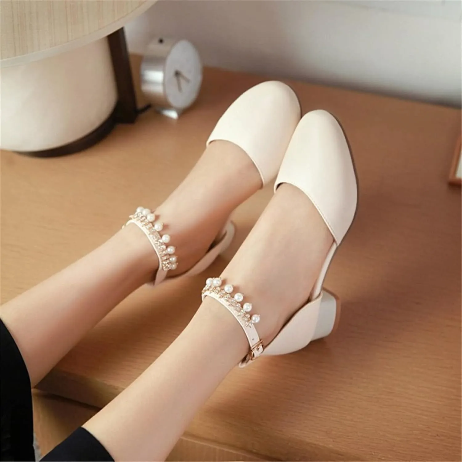 Girls Sandals Girls Mary Jane Dress Shoes Pumps Low Heels Flower Party High School Prom Open Toe Slippers for