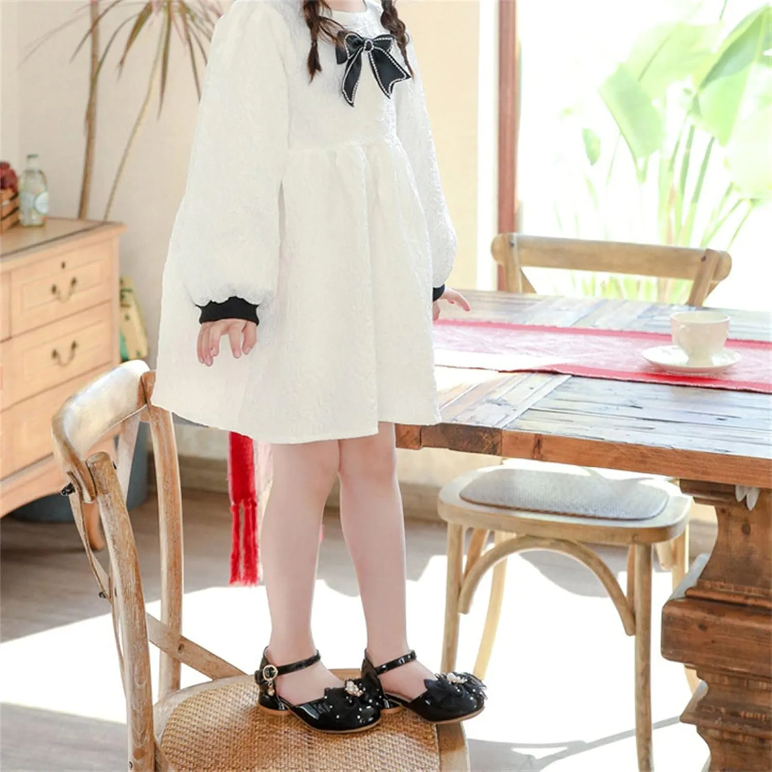 Girls Sandals Girls Sandals Grils Dress Shoes Wedding Party On Vacation Low Heels for Big Kids Wide Width Girls