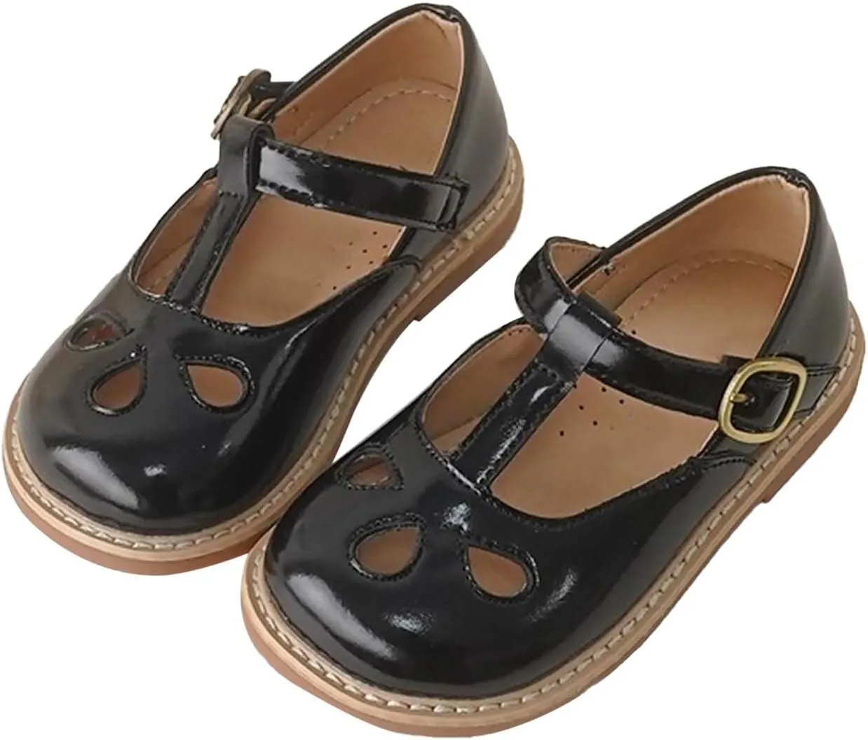 Girls Sandals Girls Small Leather Shoes Hollow Breathable Princess Shoes Dress Shoes Little Child House Slippers