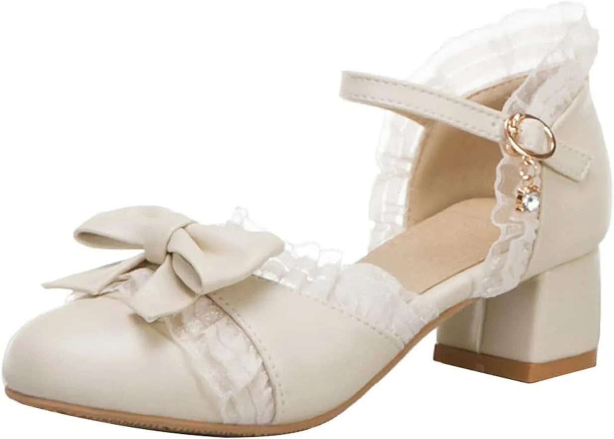 Girls Sandals Summer Toddler Girls Dress Bow Tie Shoes Pumps Low Heels Flower Party Wedding High Slipper Baby