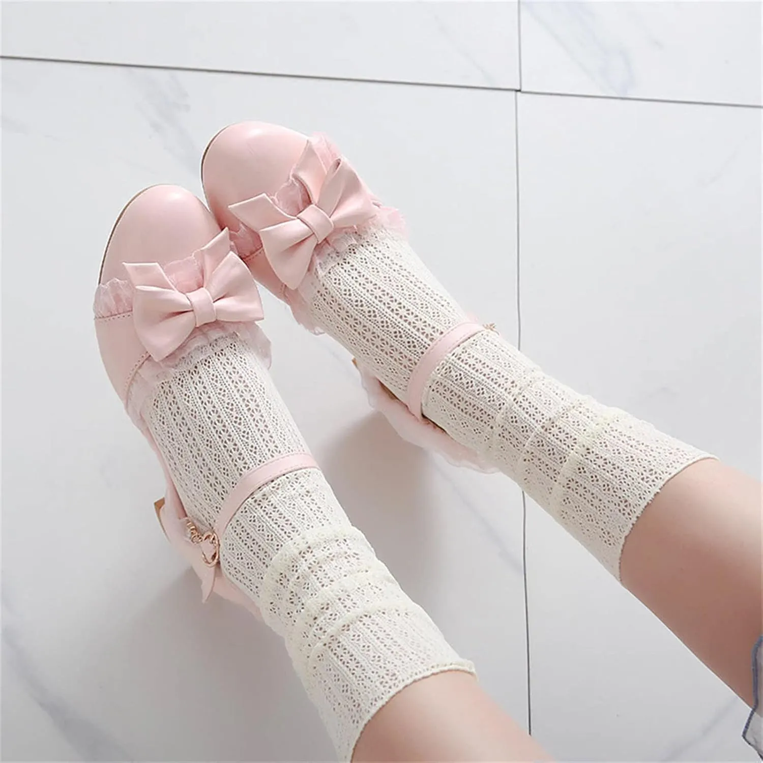 Girls Sandals Summer Toddler Girls Dress Bow Tie Shoes Pumps Low Heels Flower Party Wedding High Slipper Baby