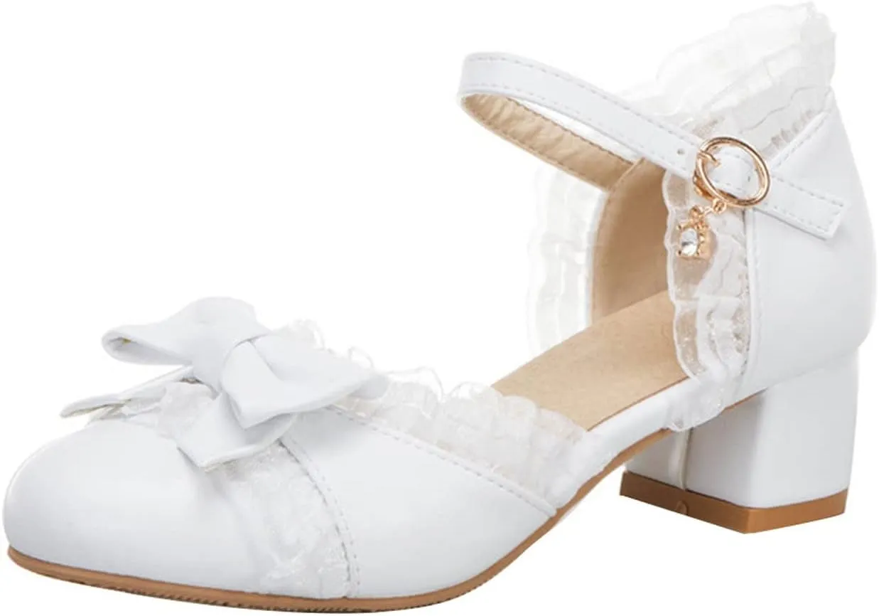 Girls Sandals Summer Toddler Girls Dress Bow Tie Shoes Pumps Low Heels Flower Party Wedding High Slipper Baby