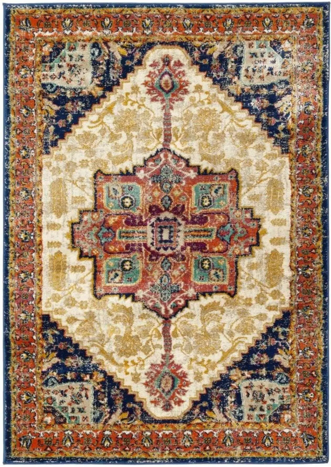 Granada Multicolour Vintage Rug | Amber