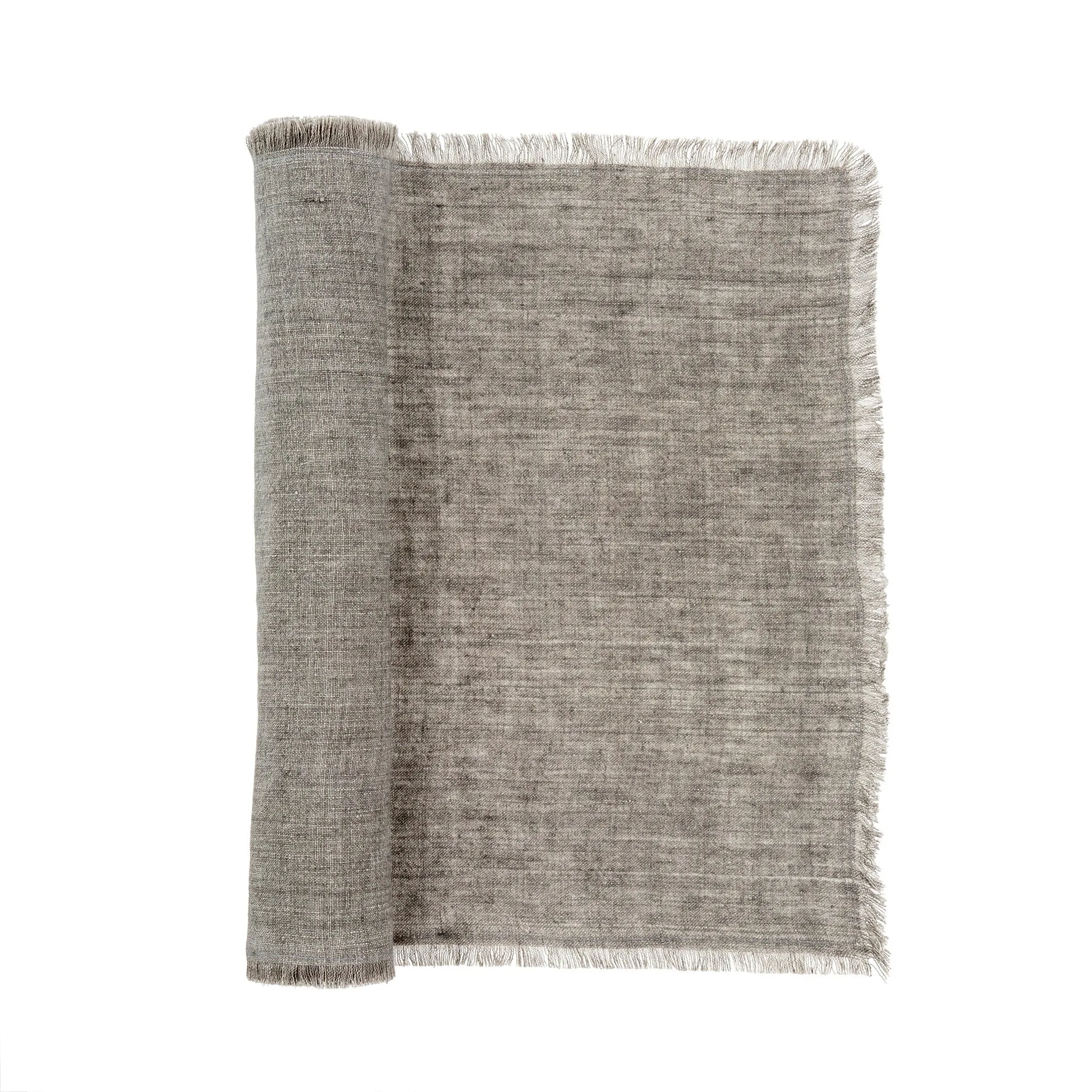 Indaba Linen Table Runner Warm Grey 4-8767*