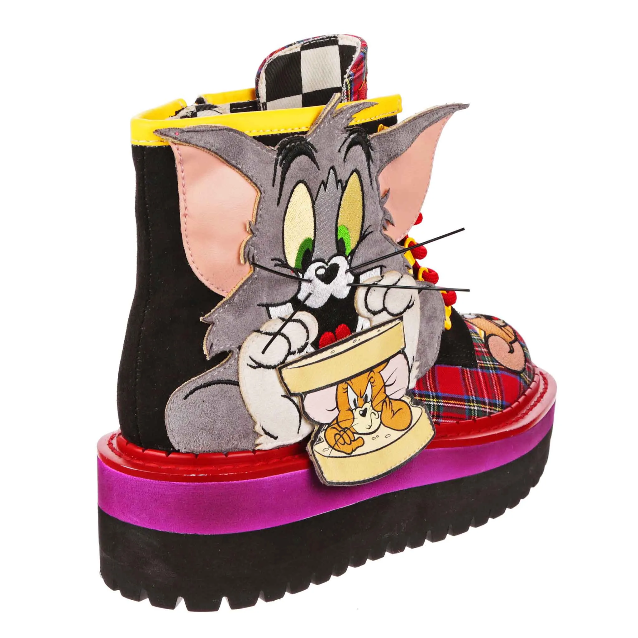 Irregular Choice Womens Tom & Jerry Mouse Sandwich Boots