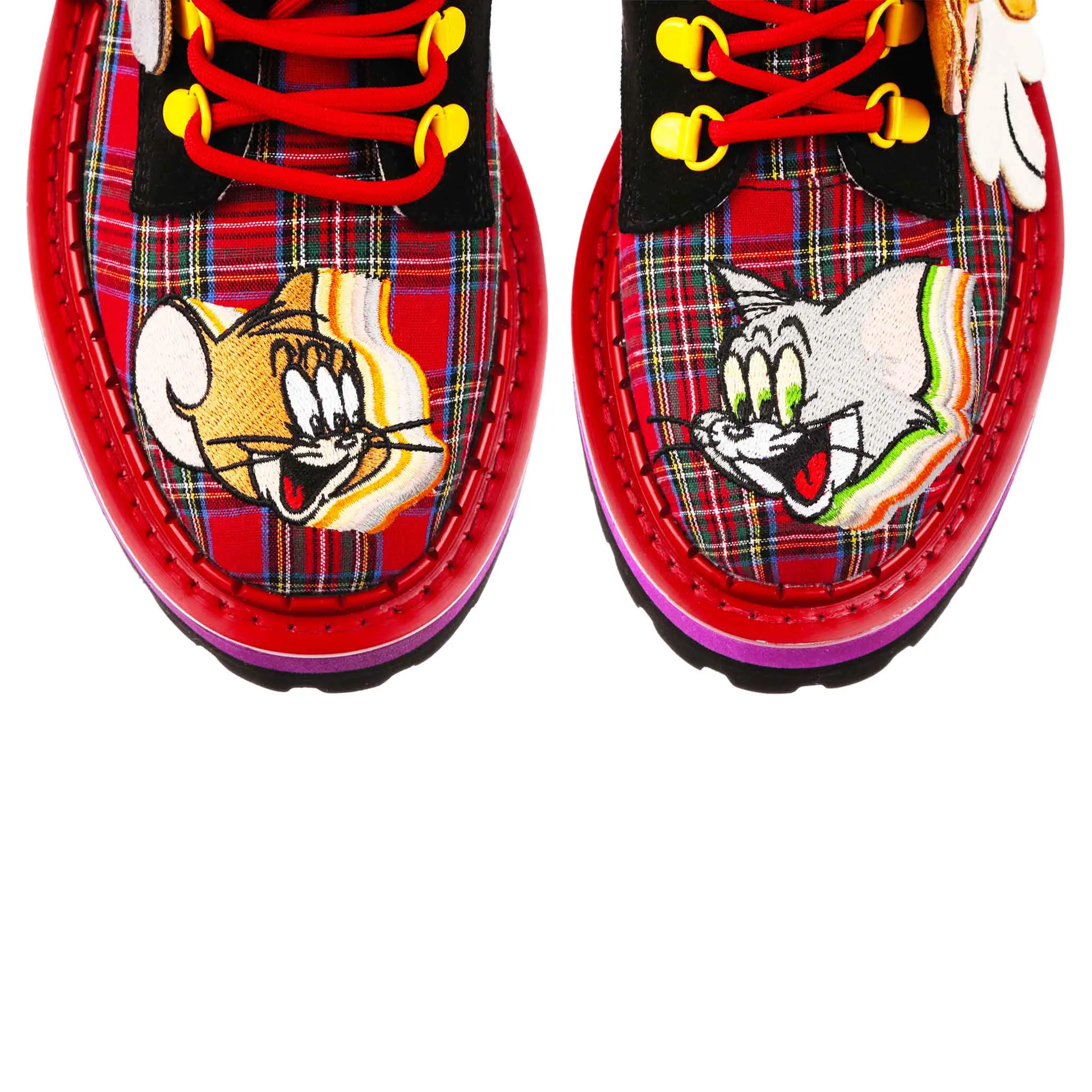 Irregular Choice Womens Tom & Jerry Mouse Sandwich Boots