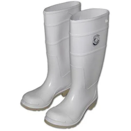 Joy Fish Commercial Grade Foul Weather Boots-White color made in USA