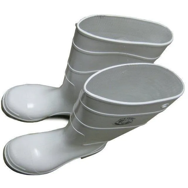 Joy Fish Commercial Grade Foul Weather Boots-White color made in USA