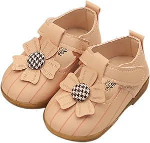 Kids Swim Shoes Sunflower Flat Sandals Summer Dress Shoes Soft Bottom Non Slip Baby Toddler Sandals Girls Red Shoe