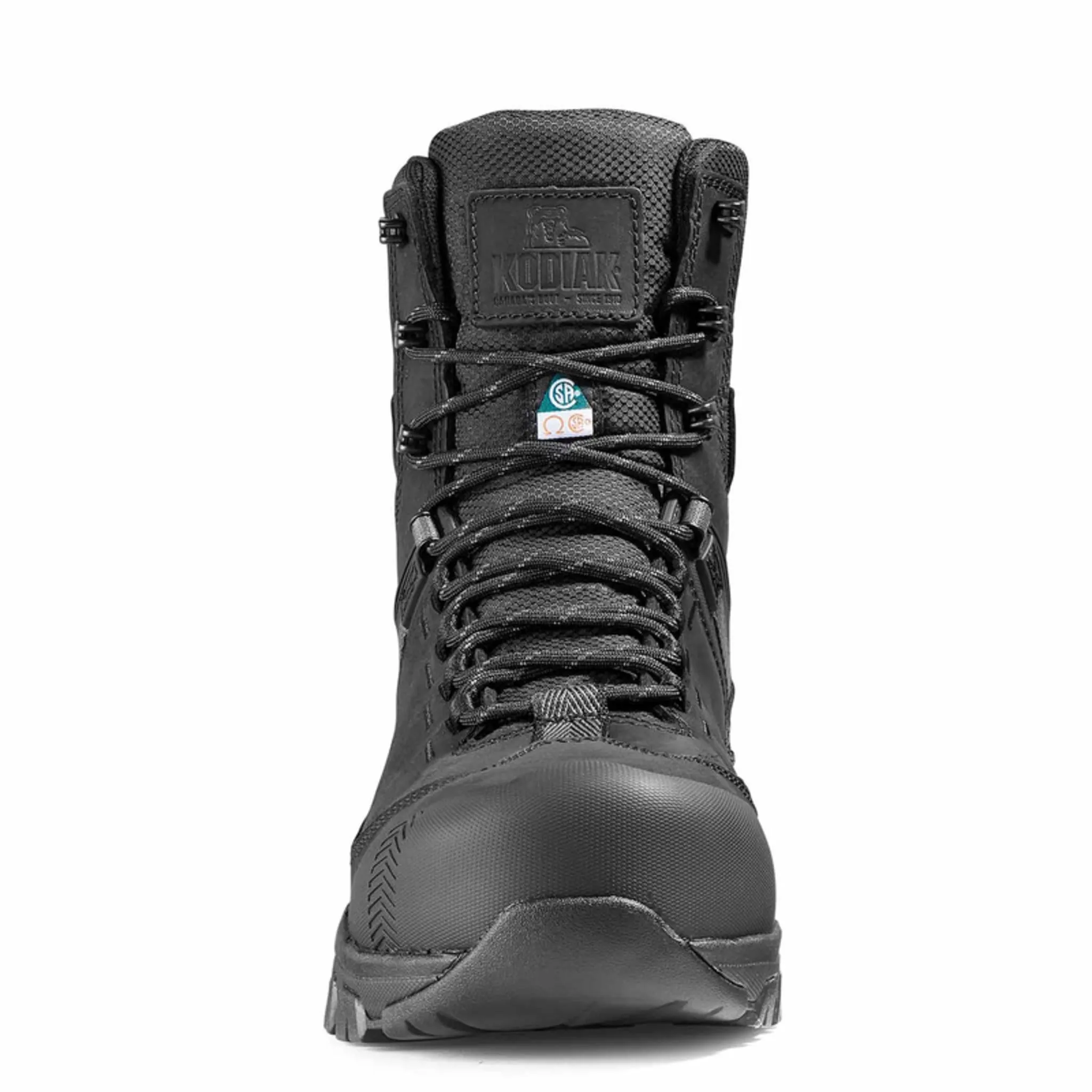 Kodiak Men's 8" Quest Bound Waterproof Safety Work Boots – Composite Toe, Premium Full Grain Leather, Slip-Resistant Outsole | Sizes 7-15