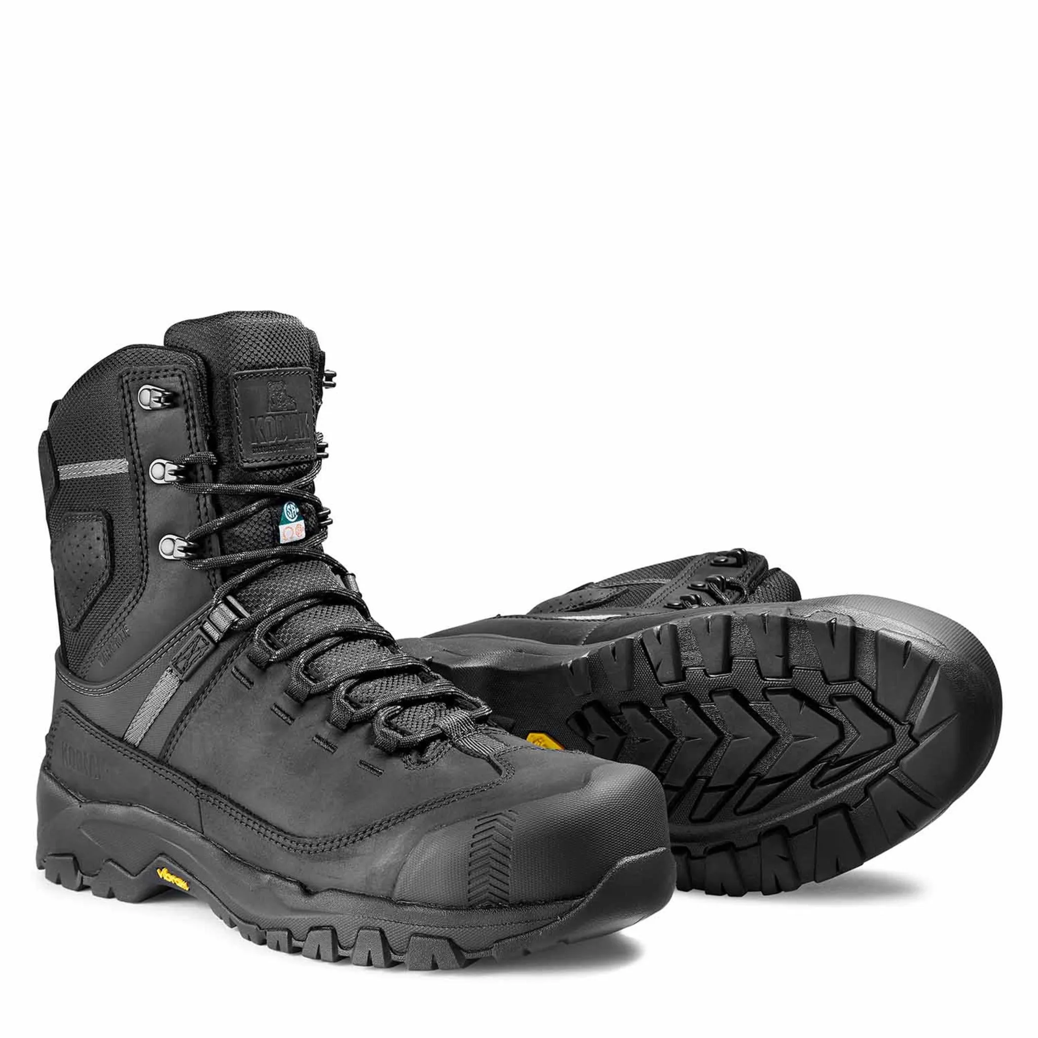 Kodiak Men's 8" Quest Bound Waterproof Safety Work Boots – Composite Toe, Premium Full Grain Leather, Slip-Resistant Outsole | Sizes 7-15