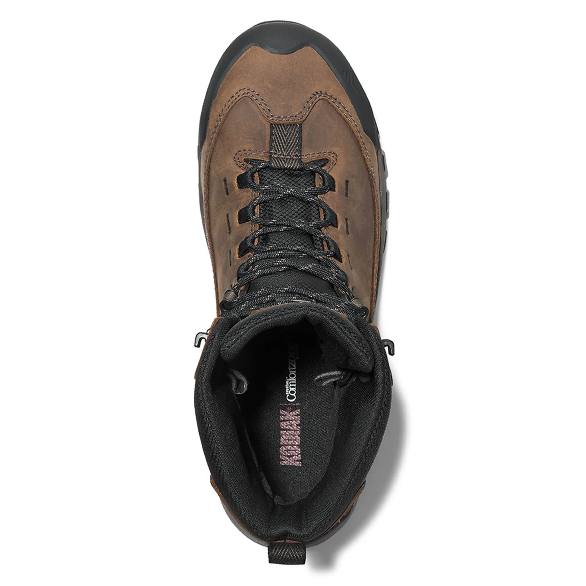 Kodiak Men's 8" Quest Bound Waterproof Safety Work Boots – Composite Toe, Premium Full Grain Leather, Slip-Resistant Outsole | Sizes 7-15
