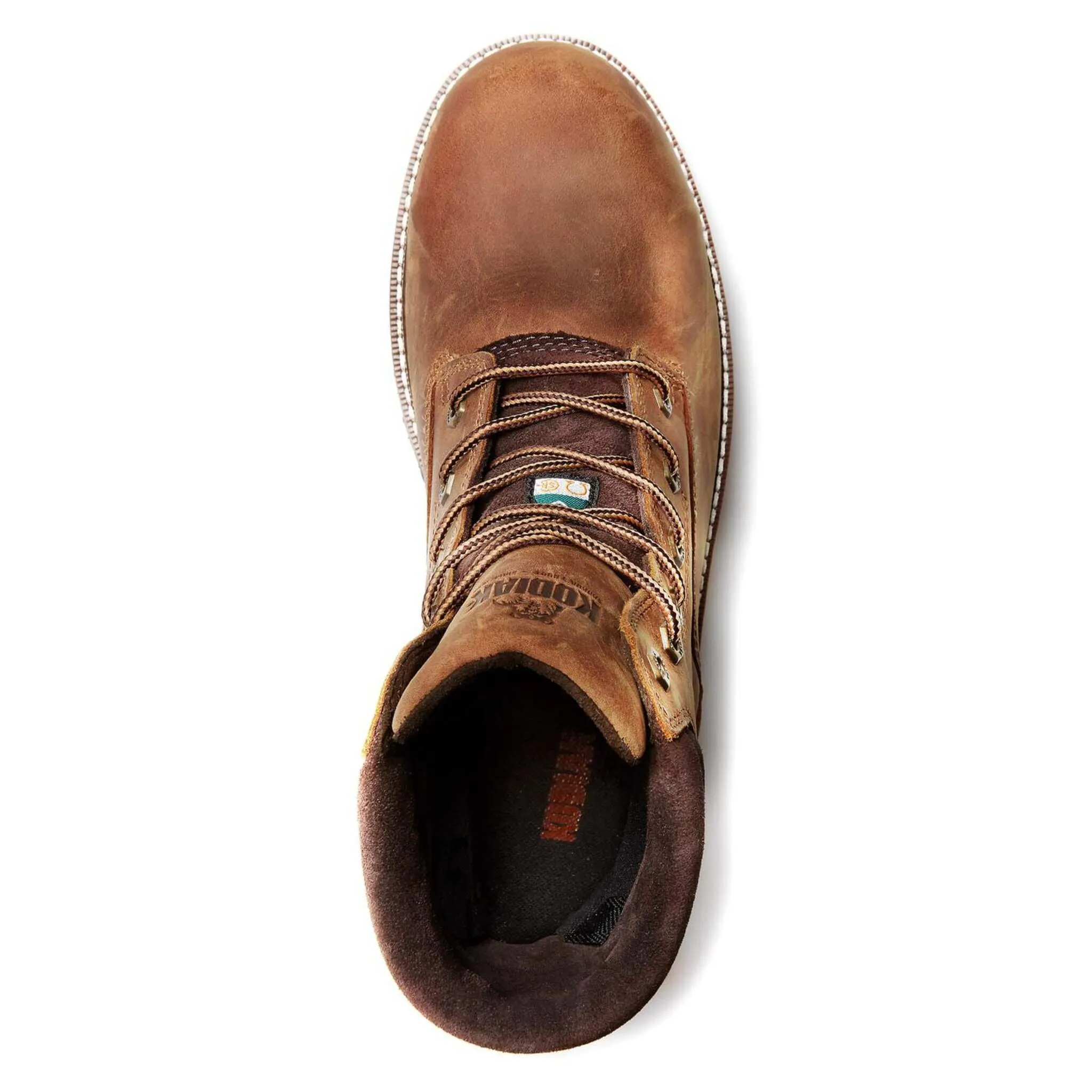 Kodiak Men's McKinney 6" Safety Work Boots – Waterproof Full Grain Leather, Composite Toe, Odor Control, Comfortzone Footbed | Sizes 7-15