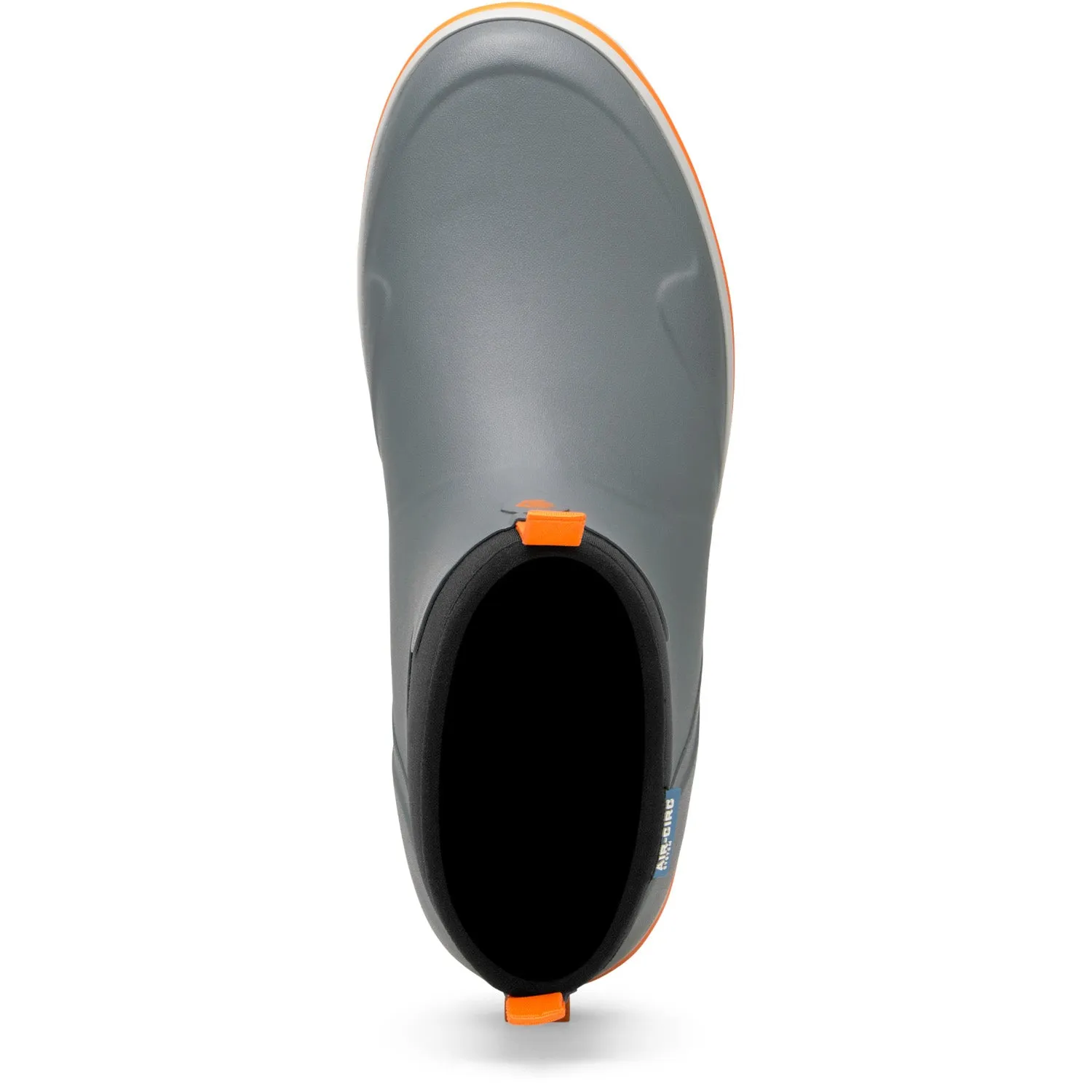 Lacrosse Mens Alpha Deck Gray/Orange Rubber Ankle Boots