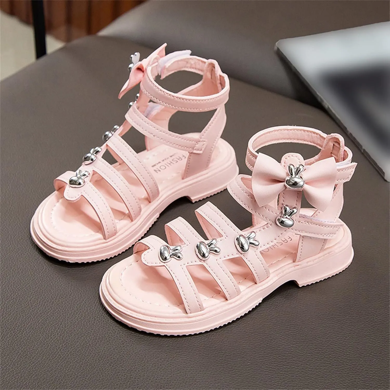 Light Shoes for Kids Top Flat Sandals Roman Sandals Big Children Summer Shoes for Girls Size 3