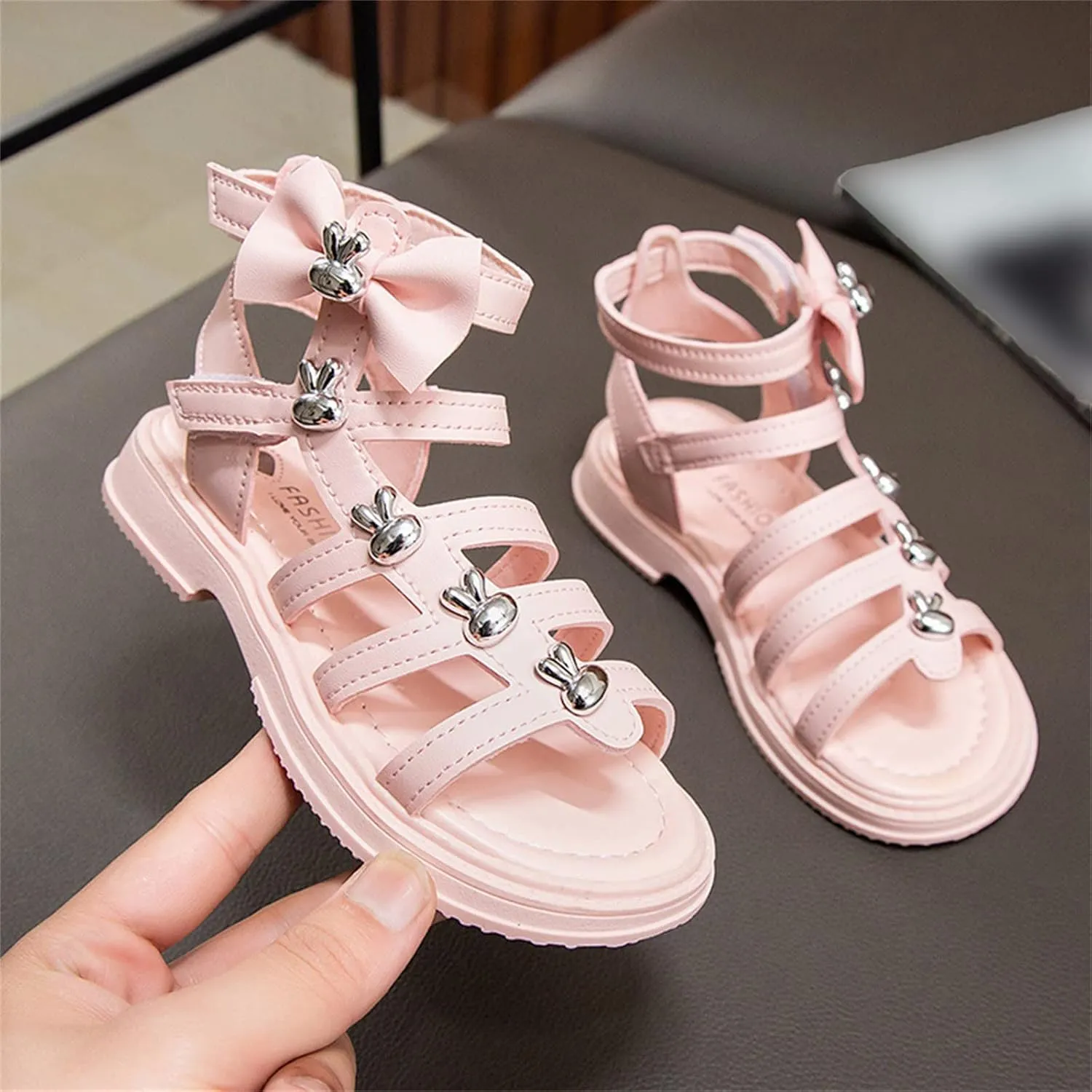 Light Shoes for Kids Top Flat Sandals Roman Sandals Big Children Summer Shoes for Girls Size 3