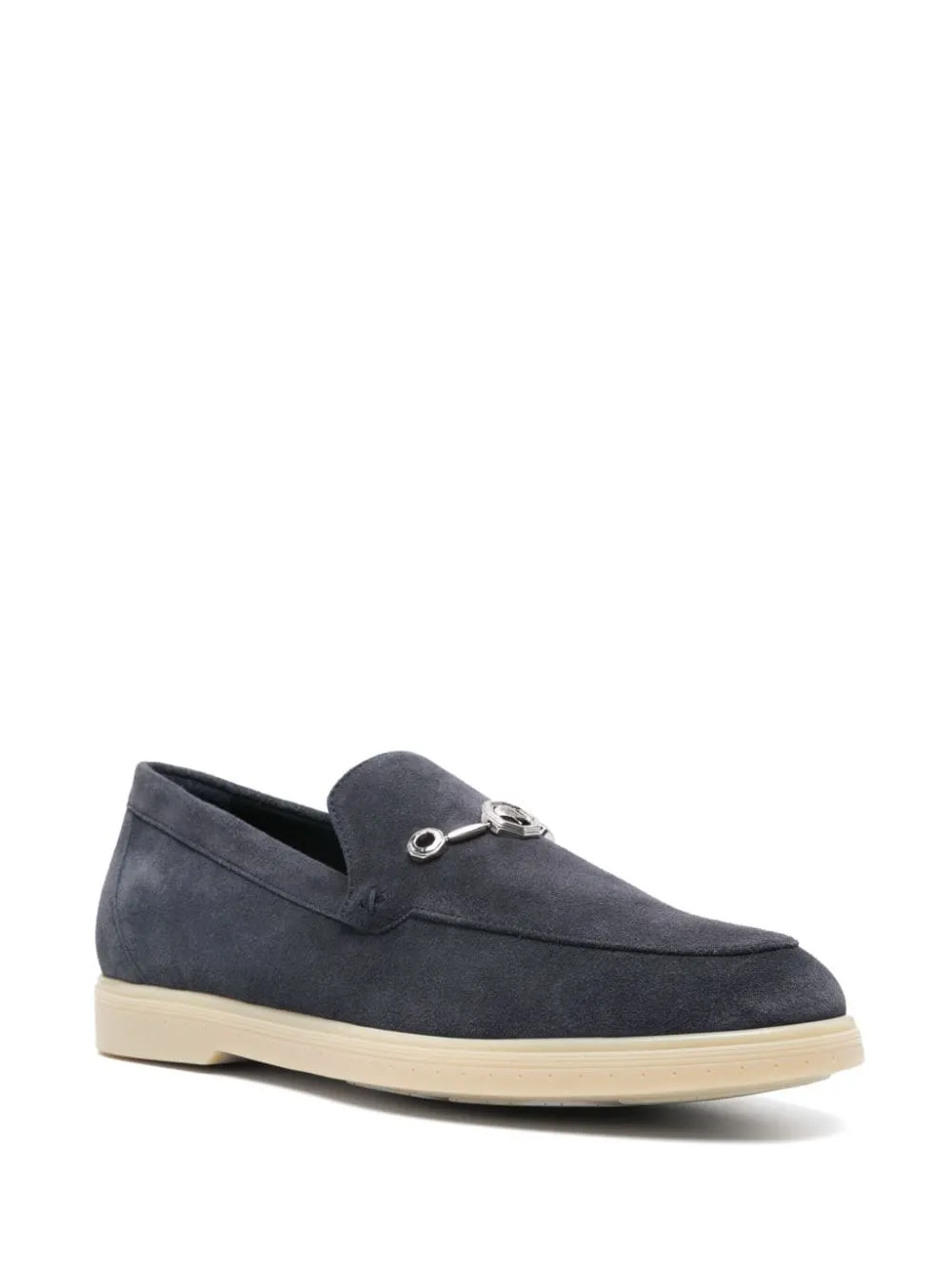 logo-plaque loafers