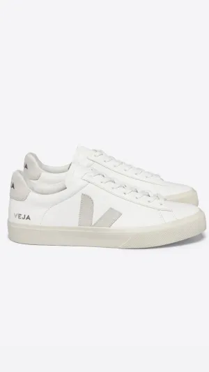 M. CAMPO CHROMEFREE LEATHER SNEAKER WHITE NATURAL