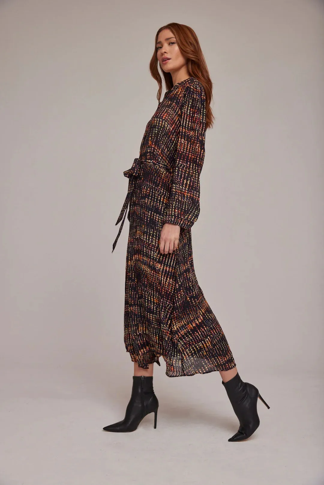 Maxi Shirt Dress - City Lights Print