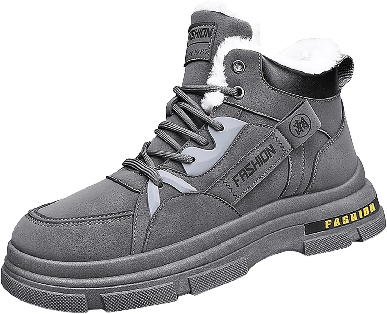 Men Work Boots with Zipper Hiking Sneakers Shoes Slip On Women Safety Shoes Business Casual Platform Sneakers Lightweight Safety Hike Grounded Footwear