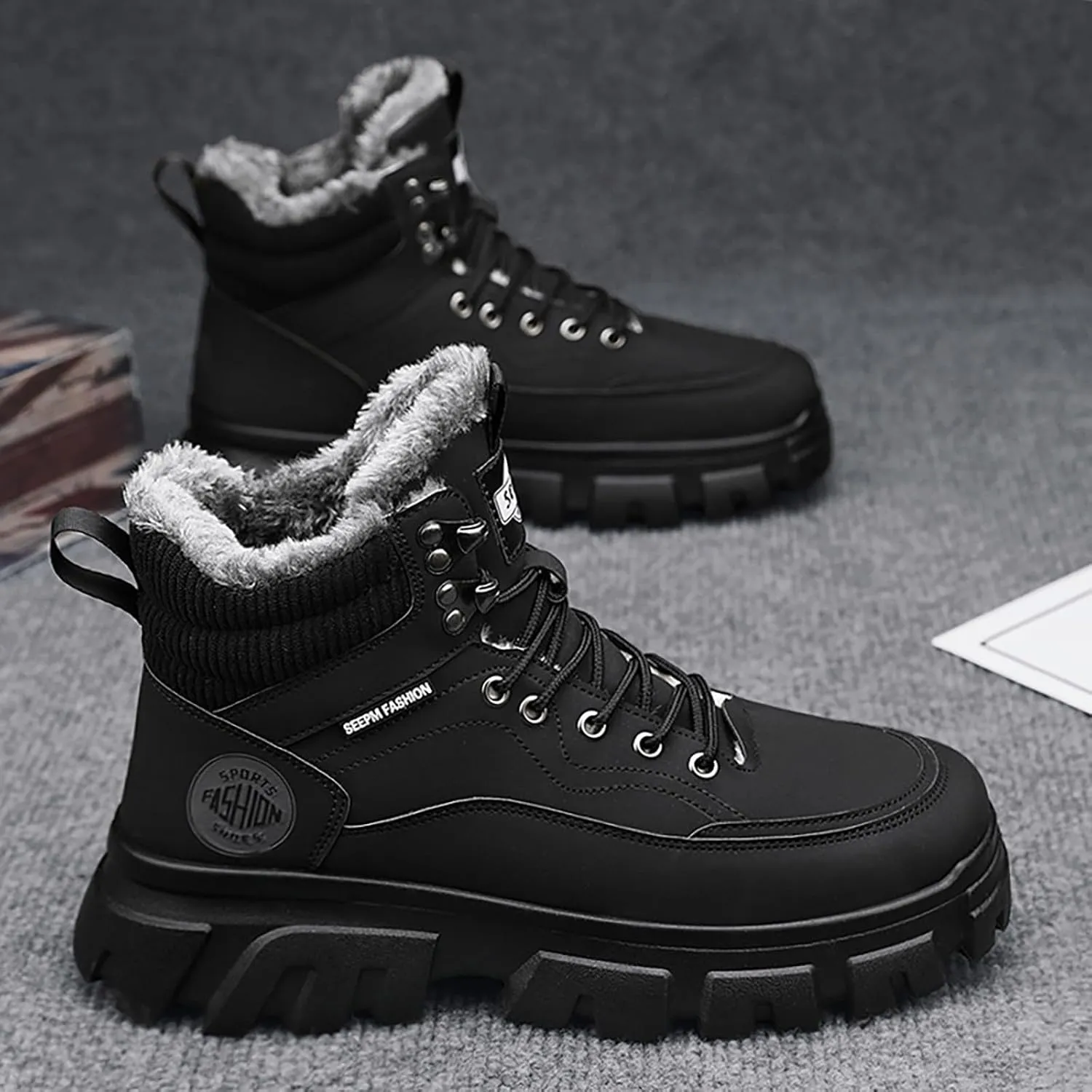 Mens Work Boots Steel Toe Hiking Sneakers Ankle Booties Women Working Shoes Steel Toe Platform Shoes Composite Toe Botas Hike Grounded Footwear