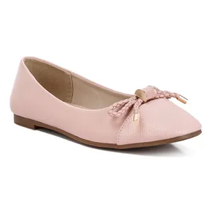 Metallic Embellished Flat Ballerinas