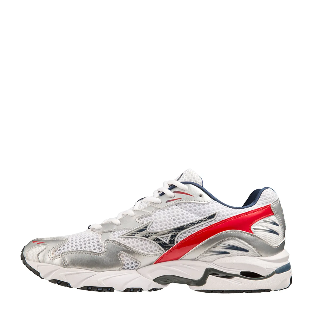 Mizuno Wave Rider 10 Premium White/Insignia Blue/High Risk Red