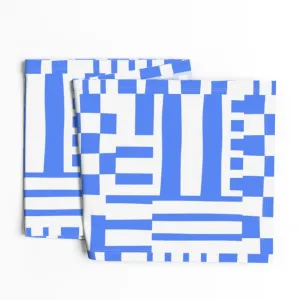 Modern Patchwork Table Runner - Azure