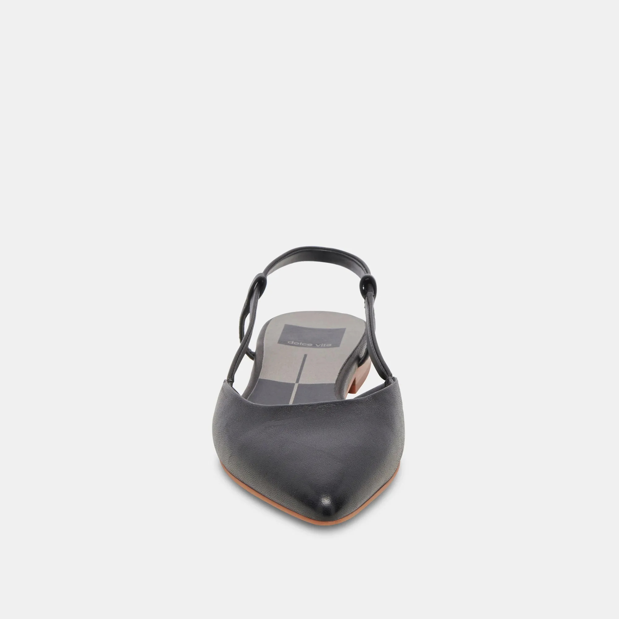 NARAH FLATS BLACK LEATHER - re:vita