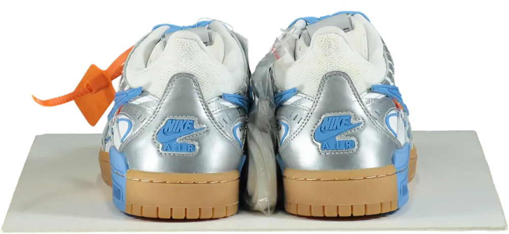 Nike CU6015 Silver/Blue Air Rubber Dunk Off White Trainers UK 11 👟