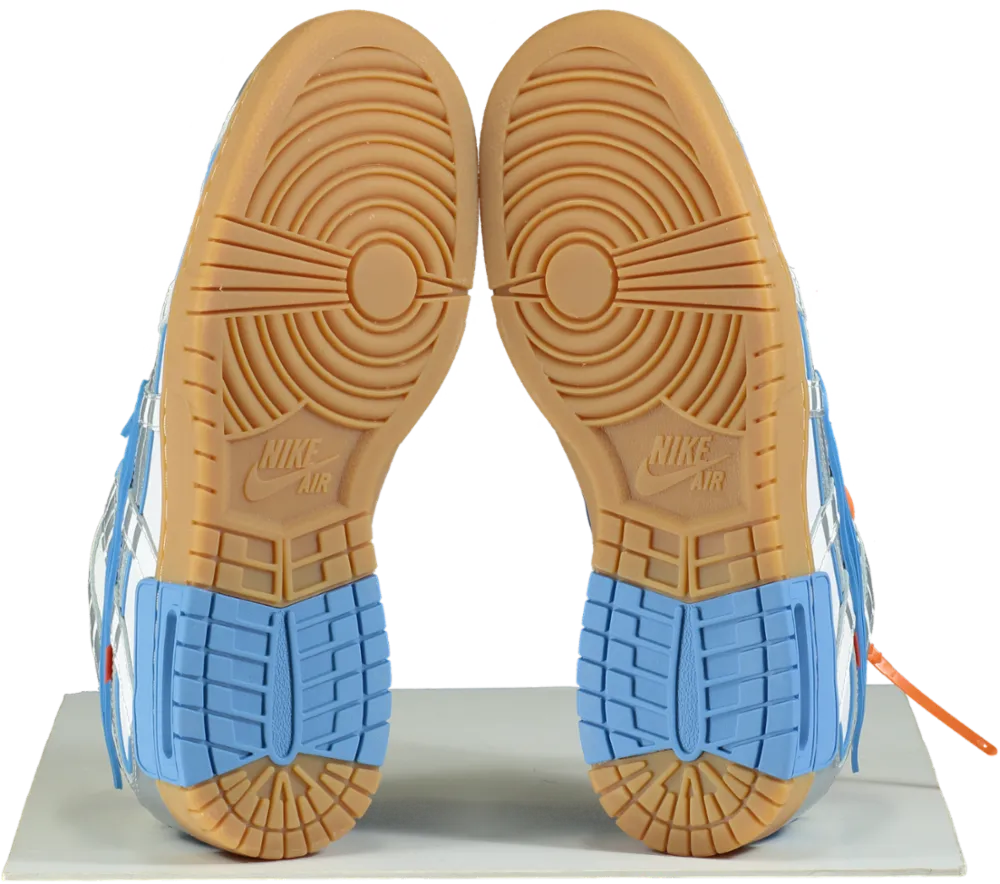 Nike CU6015 Silver/Blue Air Rubber Dunk Off White Trainers UK 11 👟