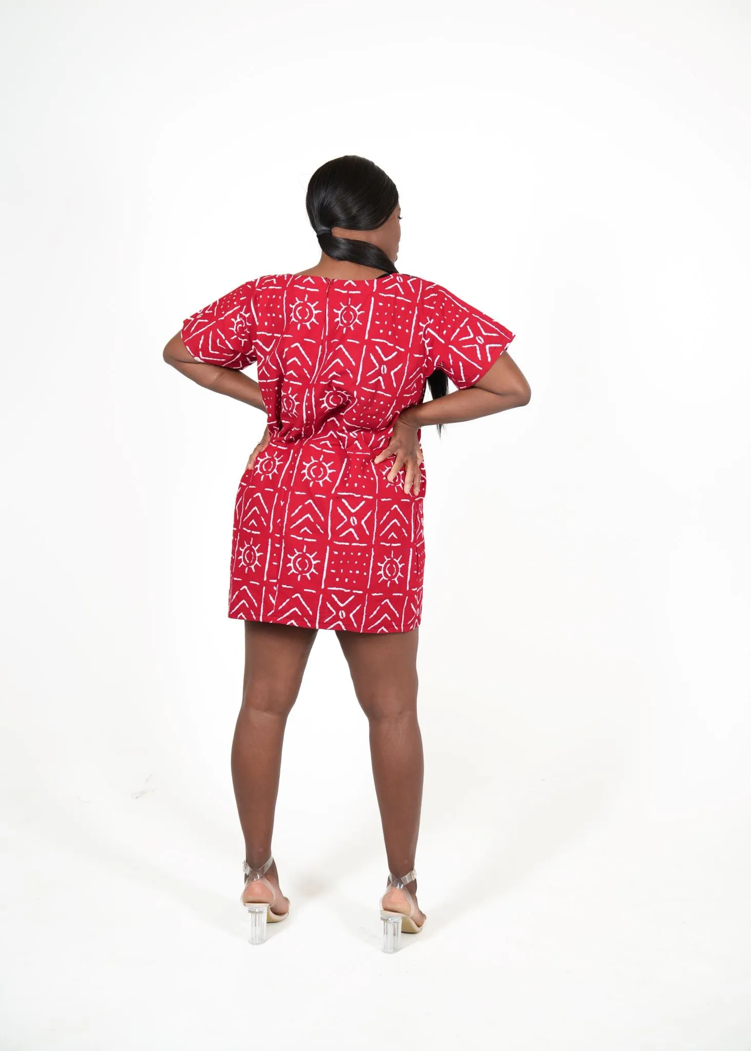 Noreen African Print Short Dress