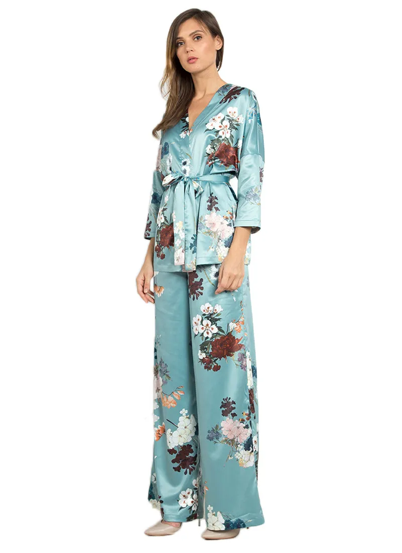 Orientalia Satin Pajama Suit