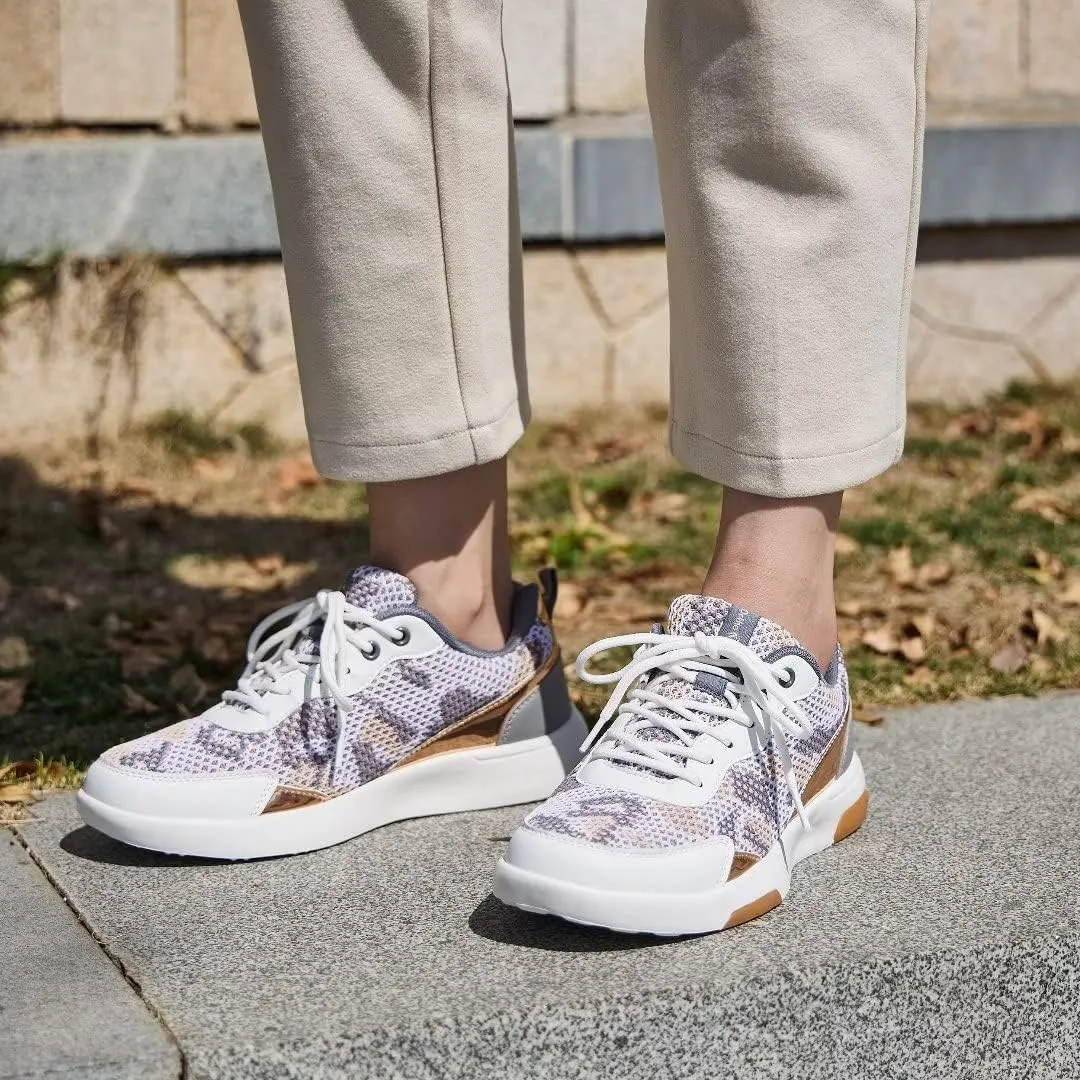 OrthoComfoot Women's Orthopedic Walking Shoes with Arch Support: Comfortable Fashion Sneakers for Plantar Fasciitis, Casual Orthotic Sneakers for Heel and Foot Pain Relief