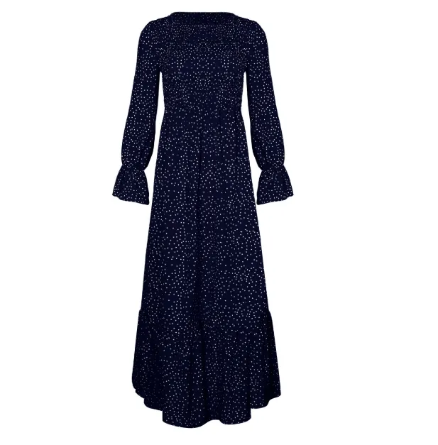 Polka dot long sleeve dress