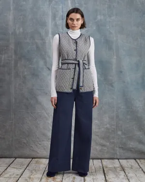 Polly - Check Quilted Gilet