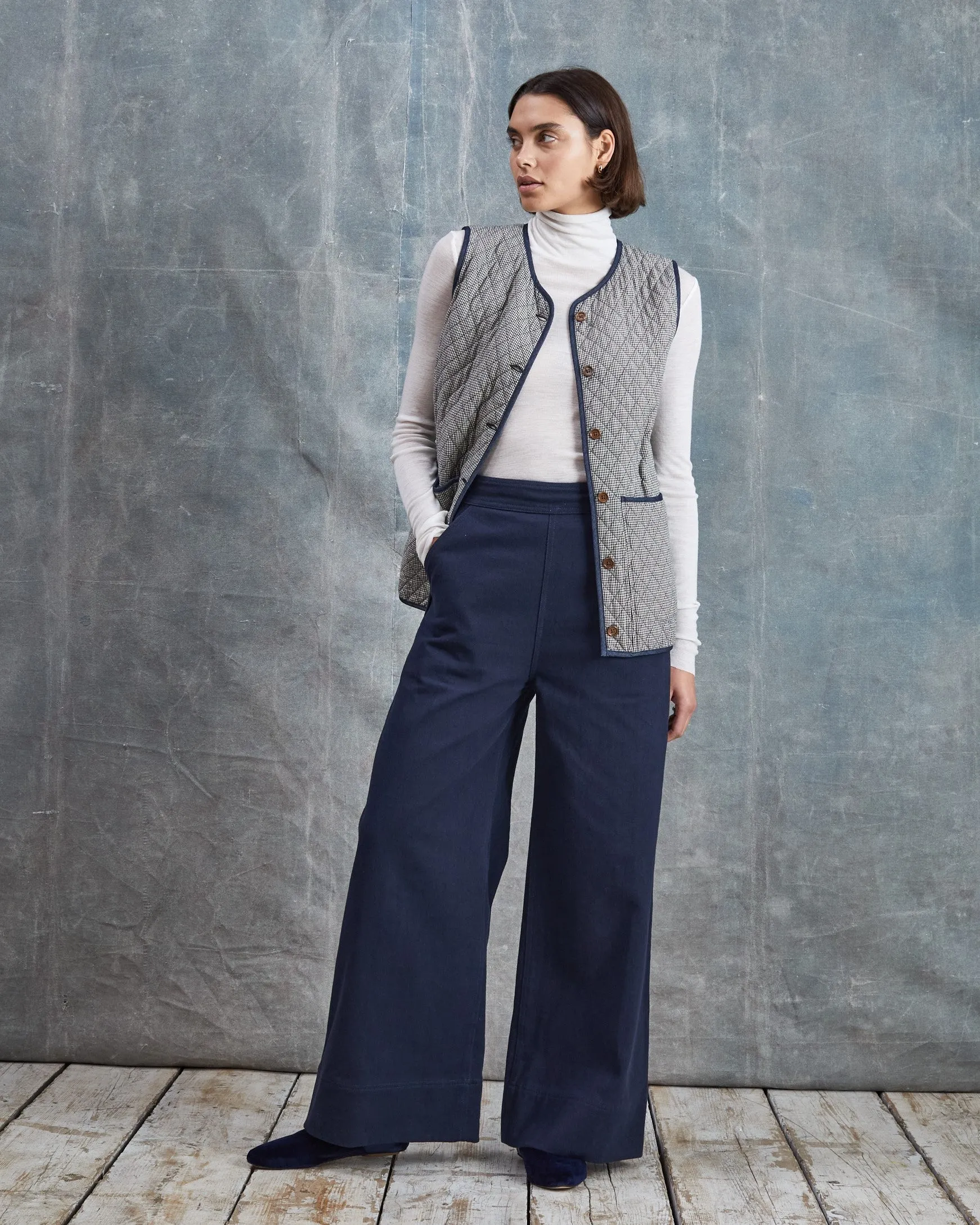 Polly - Check Quilted Gilet