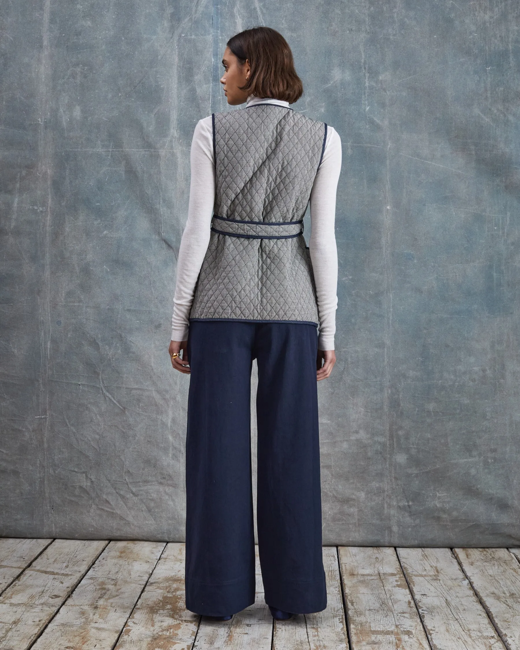 Polly - Check Quilted Gilet