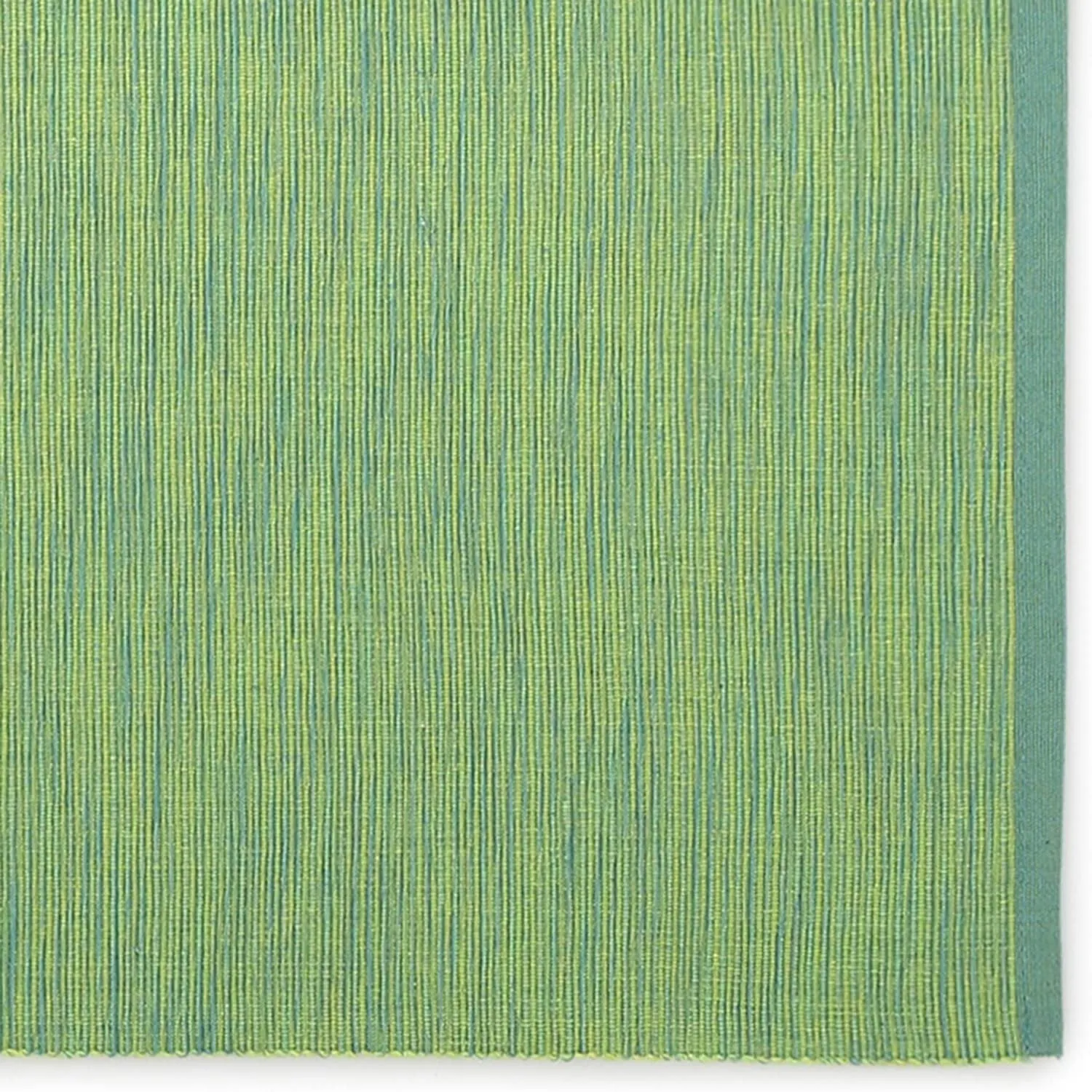  REDEARTH  Christmas Table Runner-Two Tone Thanksgiving Fall Harvest Decor Ribbed Woven Table Linen for Round, Rectangle Dining Table, Coffee Table, Console, Dresser; 100% Cotton (14"x72"; Green)