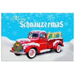 Schnauzermas Rectangle Canvas Wrap