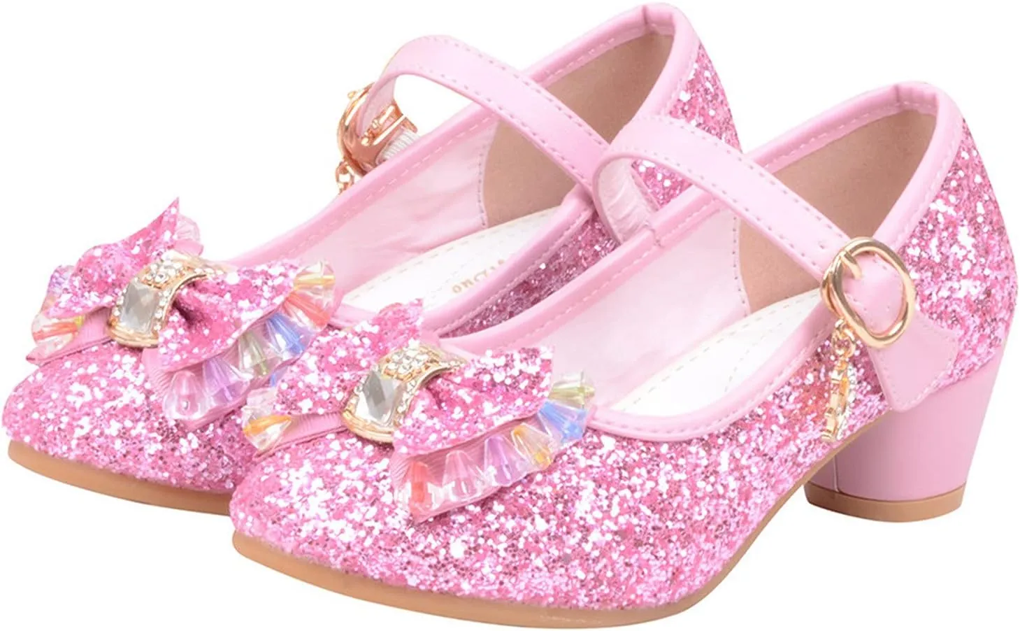 Shoes for Girls,5-13 Years Kids Baby Girls Pearl Crystal Bling Bowknot Single Princess Shoes Sandals Girl Shoes
