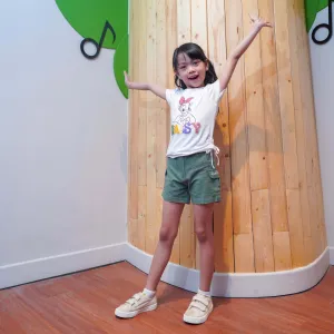 Short/ Celana Kargo Anak Perempuan Green/ Daisy Duck Urban Casual