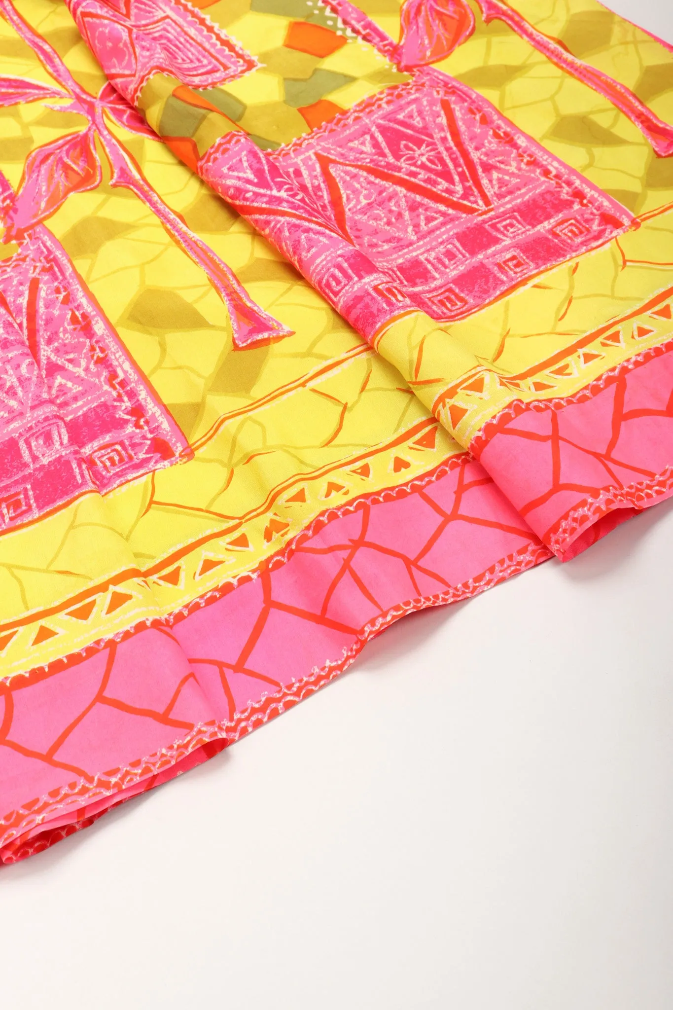 Silk Tiki Rose Top & Skirt Set