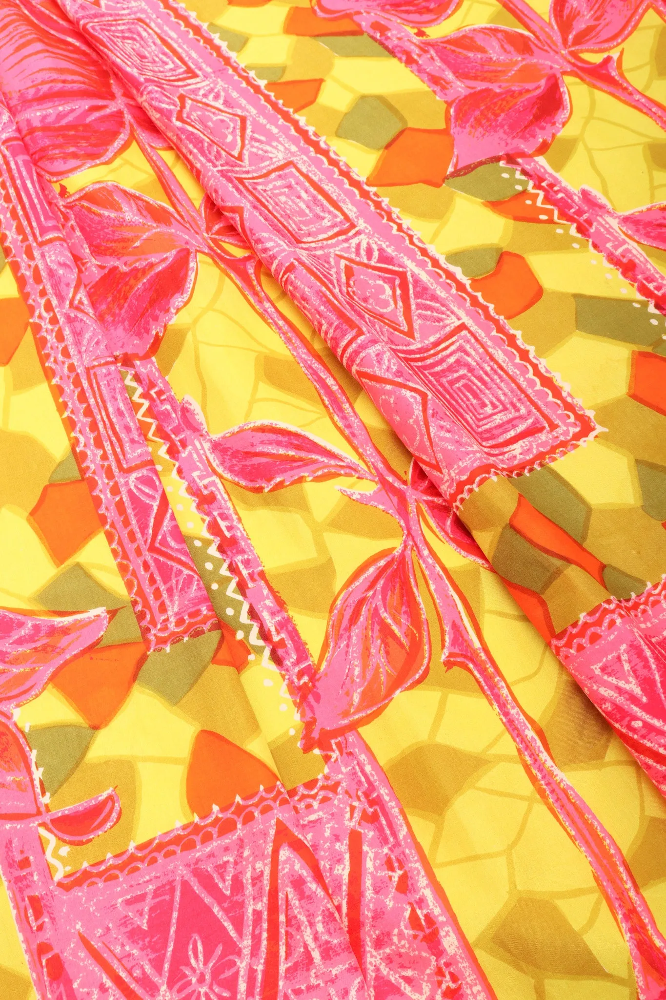 Silk Tiki Rose Top & Skirt Set