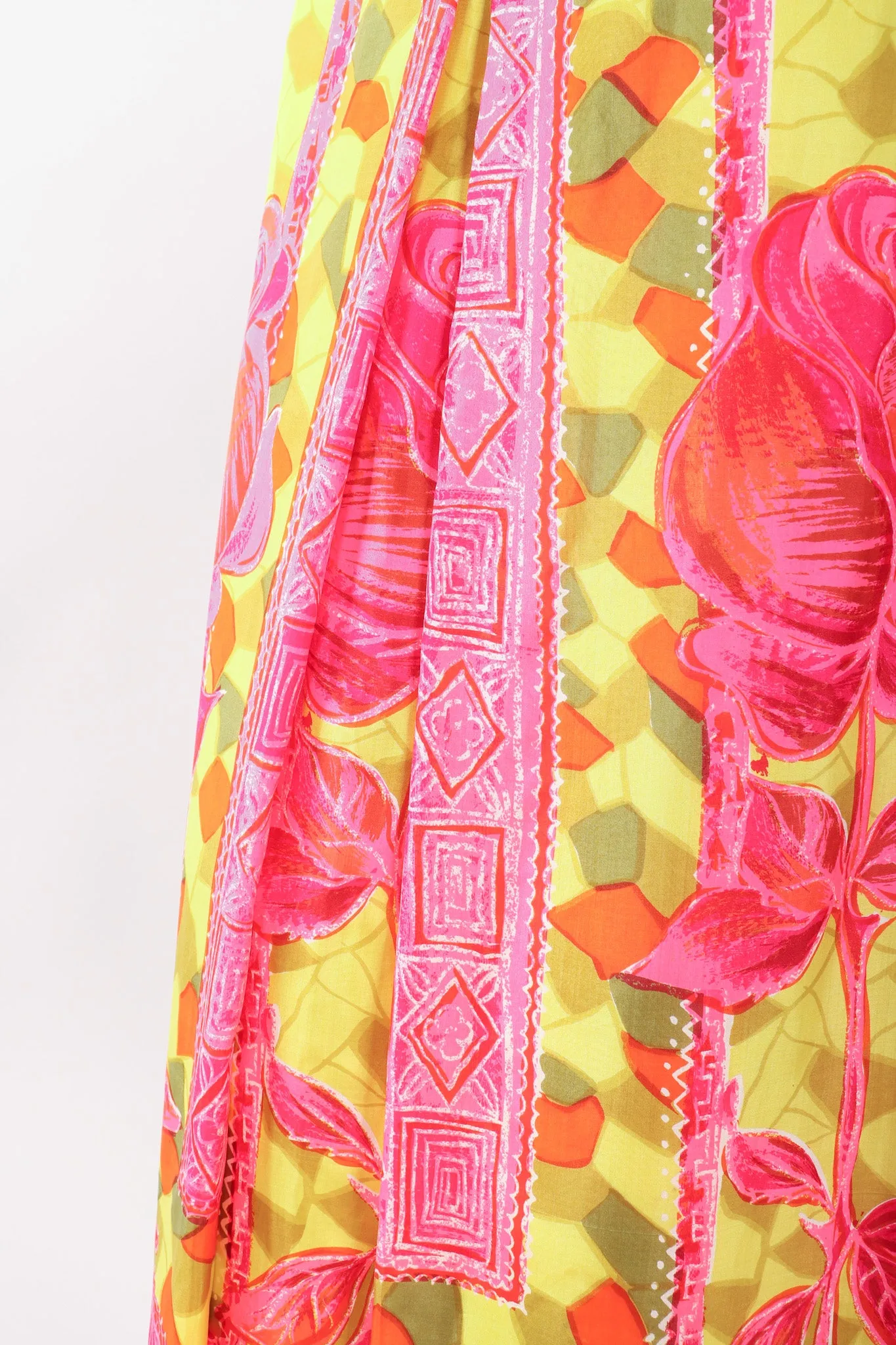 Silk Tiki Rose Top & Skirt Set