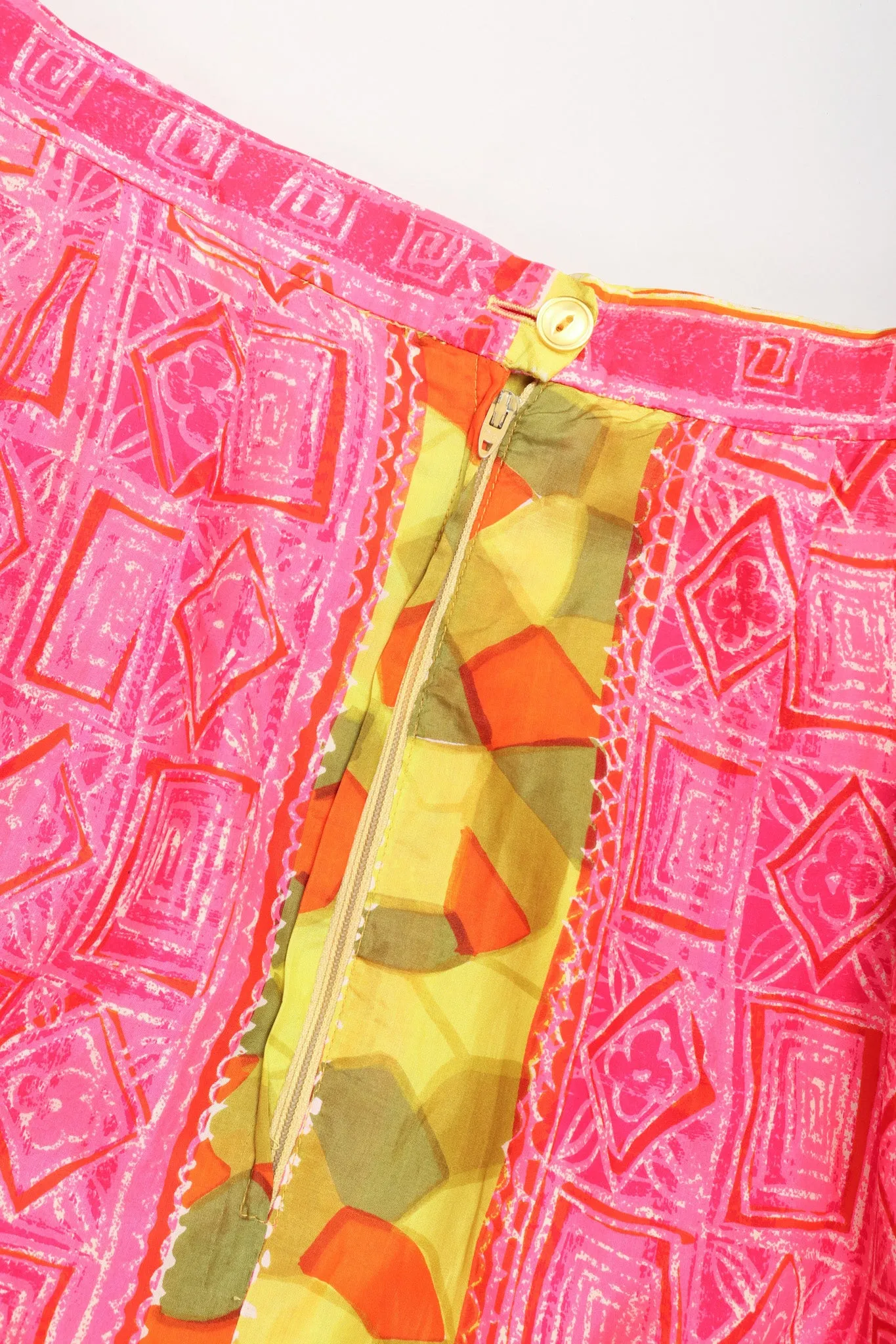 Silk Tiki Rose Top & Skirt Set